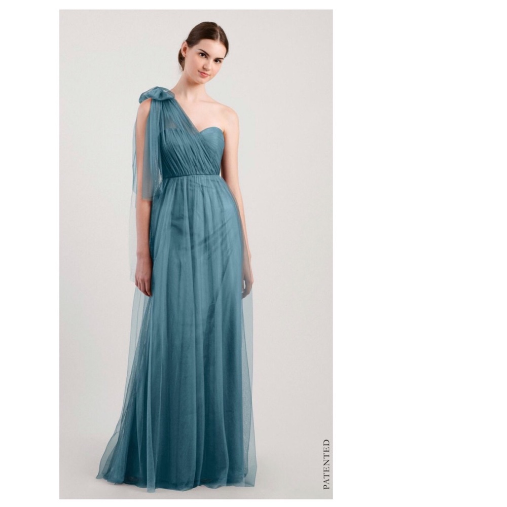 Jenny Yoo Bridesmaid Dress Vintage Teal Sz 8